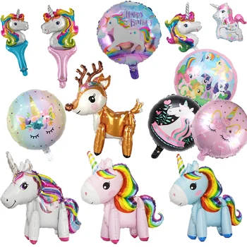 

Unicorn Party Balloons Engagement Wedding Children's Day Birthday Party Decoration Foil Balloon Unicorn Balloon Party Decoration
