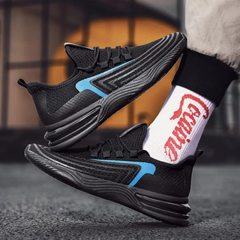 

Hot Sale Men Mesh Breathable Shoes Man Casual Comfortable Lace-up Footwear Male Walking Sneakers Outdoor Sports Running Shoes