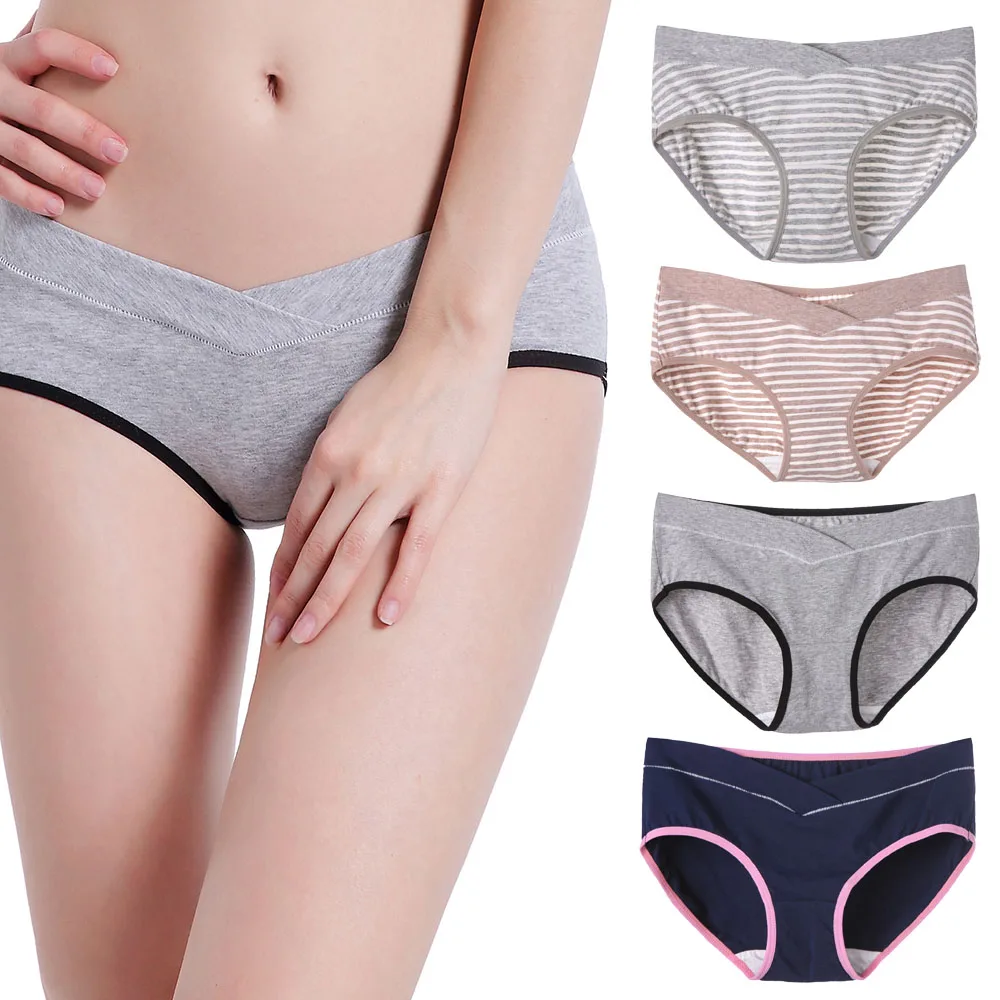 1pcs Pregnant Women Cotton Underwear U-Shaped Low Waist Maternity