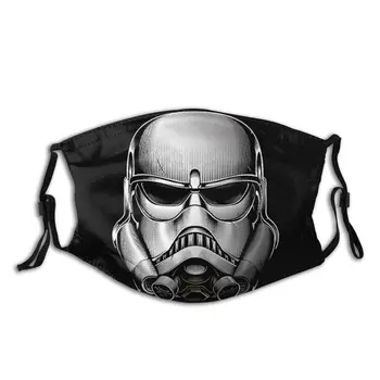 

Reusable Star Wars Stormtrooper Mouth Face Mask With PM2.5 Filters Harajuku Anti-Bacterial Protection Cover Respirator Muffle