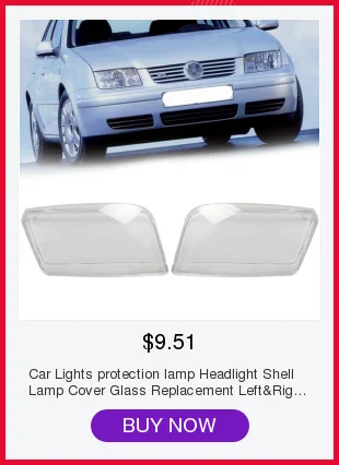 Автомобильные фары Защитная лампа фары оболочка лампа крышка Стекло Замена Левый и правый объектив для Volkswagen Bora 99-05 аксессуары