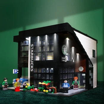

New Creator City Modern Cafe Building Blocks Street View Architecture Series Assembled Building Blocks Toys 45635 for Children