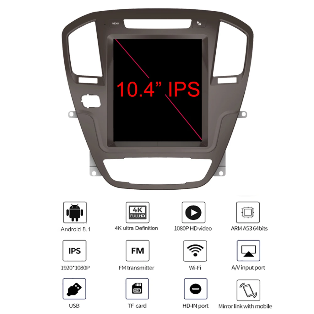 YAZH Android 8,1 OS автомобильный мультимедийный блок для Vauxhall, Opel Insignia/Buick Regal 2009 2010 2011 2012 2013 с 10," ips дисплеем