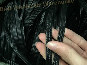 

Black Four lines Synthetic plastic rattan weaving material plastic knit repair chair table Plastic PE Rattan