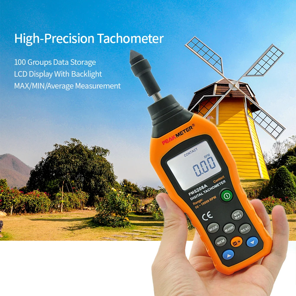 US $35.06 50rpm 19999rpm Meter Accurate Professional Handheld Measuring Tool Data Storage Portable