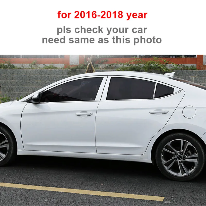 20/22 шт для hyundai ELANTRA 2012-- окно украшение бар корпус из нержавеющей стали для фрикаделек