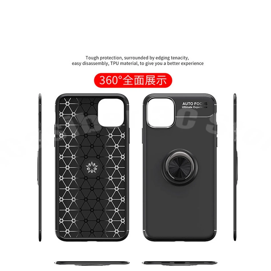 50 DHL противоударный Кронштейн кольцо чехол для iphone 11 XI X XR XS Max полный Чехол для iphone 7 8 6 PLus Мягкий силиконовый держатель чехол