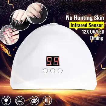 

UV LED Lamp for Nails Dryer 12pcs LEDs For Manicure Gel Nail Dryer Infrared Sensor Drying Nail Polish Lamp Manicure Tools