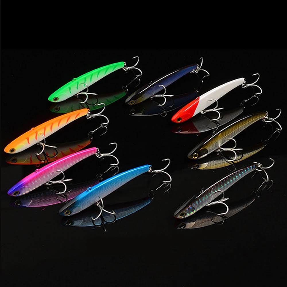Bassland bending Knife Tremble Fishing VIB Lure 80mm 17g Long Casting Bait Siinking Artificial Swimbait With Japan Hook