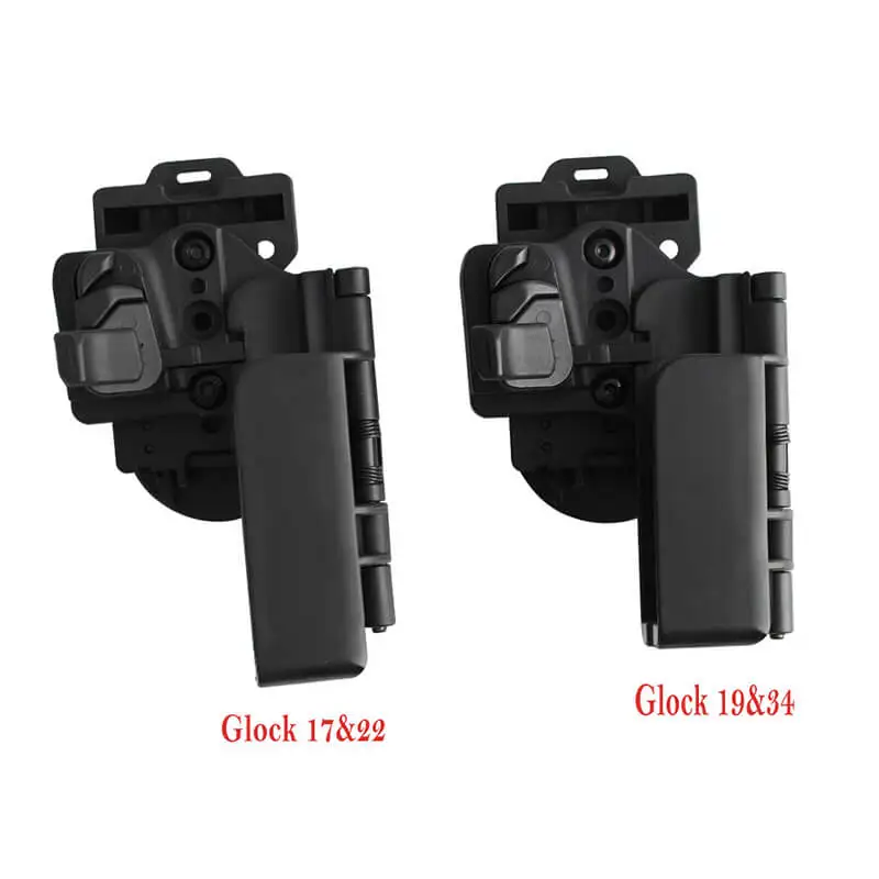

Tactical Glock Holster Right Hand OWB Condition 3 Carry Quick Carrier Fit for G 19/23 & 17/22 Airsoft Shooting Magazine Pouch