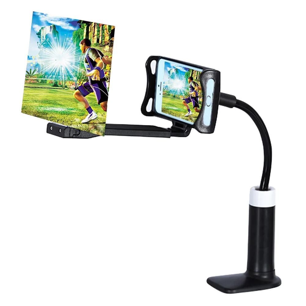 

Mobile Phone HD Projection Bracket Screen Magnifier 360 Degree Adjustable for Home Office BJStore