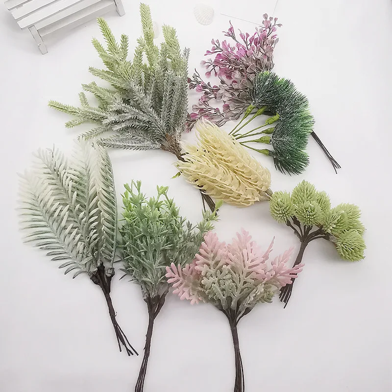 

Artificial Wheat Hottonia inflata Pratia nummularia Artificial Plants Fake flowers For Handmade DIY Christmas Home Decorations