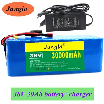 

original 36V battery 10S4P 30Ah 36V 18650 battery pack 500W 42V 30000mAh for Ebike electric bicycle with BMS + 42V charger