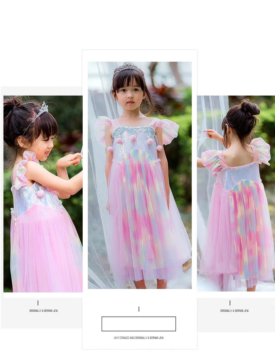 Г. Радужные Детские платья с единорогом для девочек; летнее платье для маленьких детей на День рождения; макси; праздничный костюм принцессы для маленьких девочек