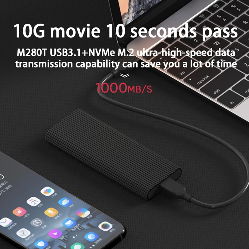 Blueendless портативный SSD жесткий диск чехол Usb 3 1 Тип C к M.2 NVMe PCIE Msata корпус алюминиевый