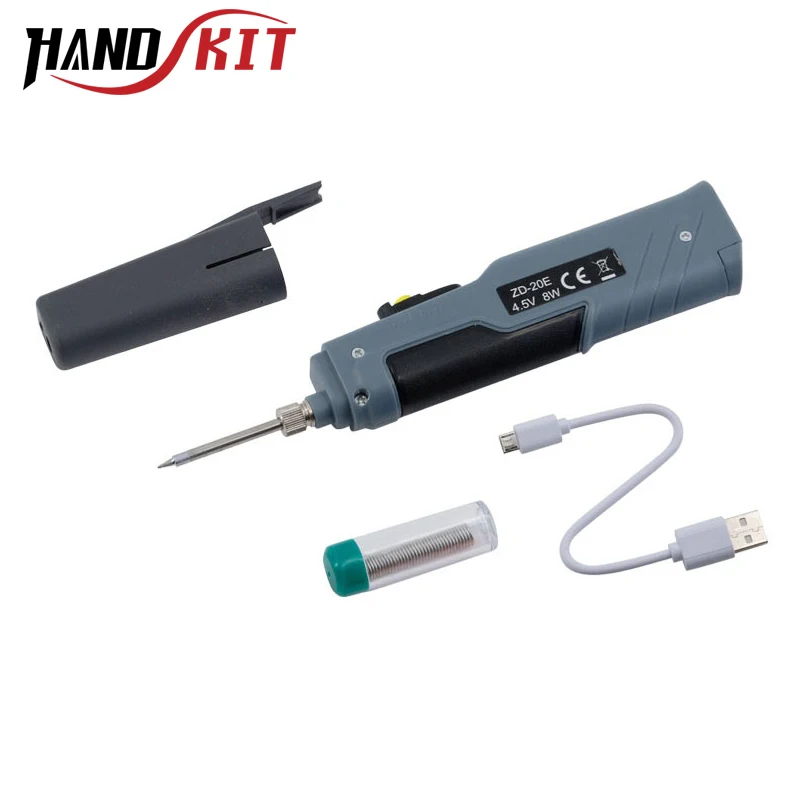 

Handskit 4.5V 8W Battery Powered Soldering Iron with Usb Charge Soldering Iron with Soldering Wire Wireless Charging Solder Iron