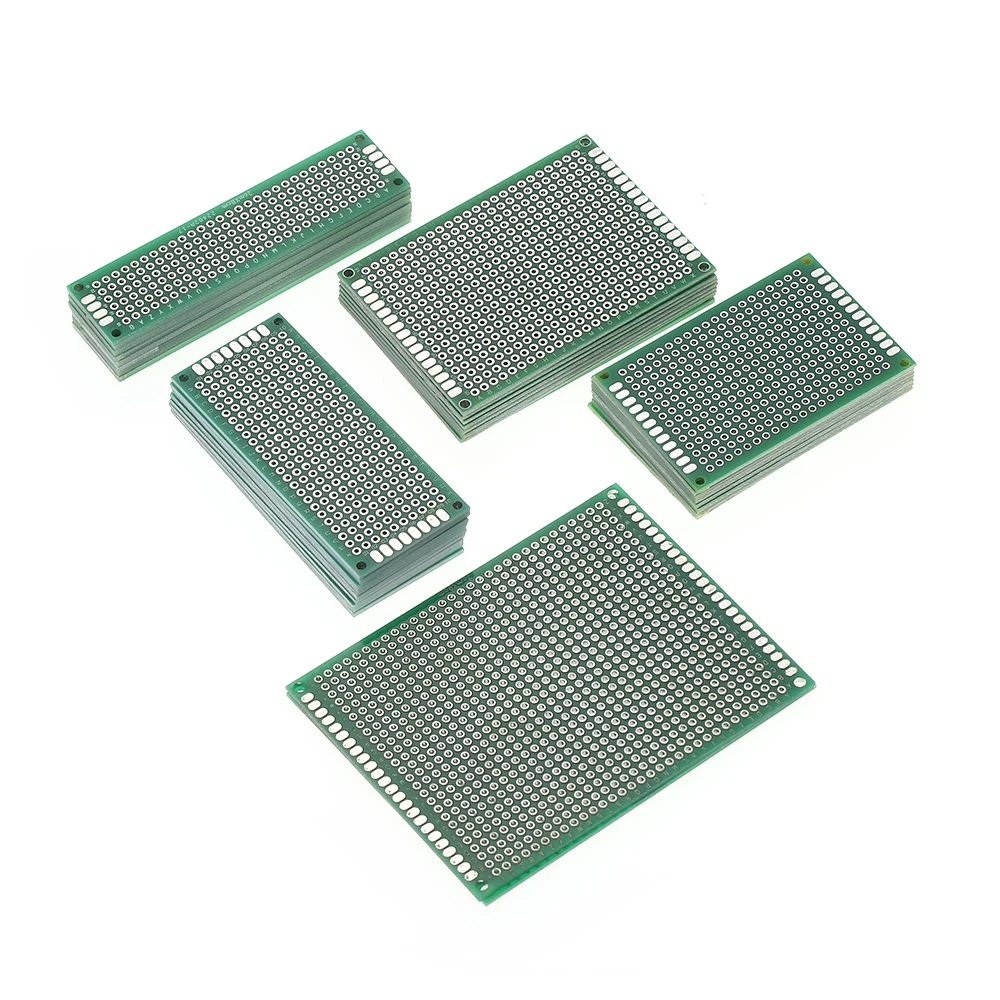 

New 36pcs Double Sided PCB Board Kit Universal Printed Circuit Protoboard +Transparent Case for DIY Soldering Electronic Project