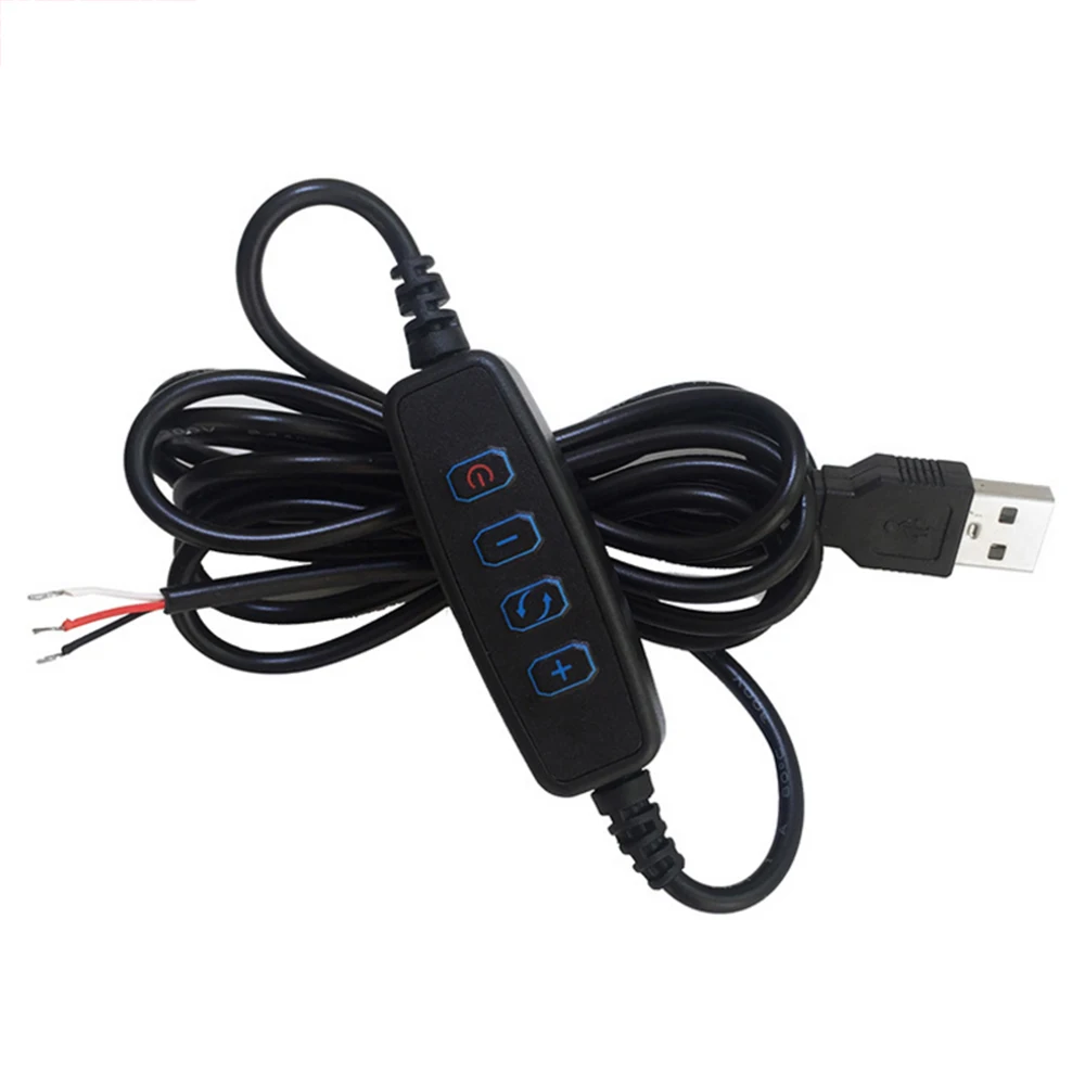 2m DC5V USB Adapter Power Plug Outdoor Waterproof Bulb Led Strip Dimmer Switch USB Connector Controller