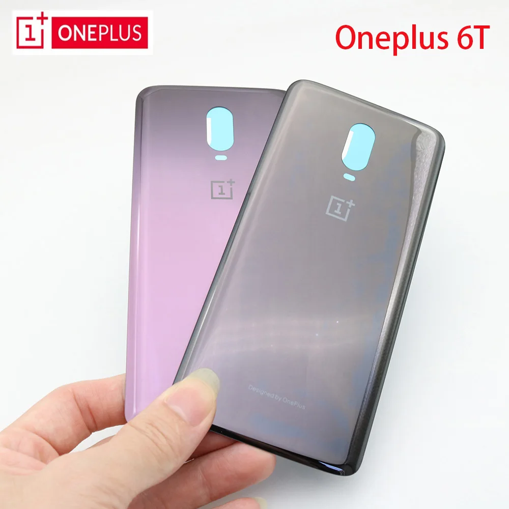 Original 3D Glass Oneplus 6T Battery Door Case Back Cover Rear Phone Housing For One Plus Replacement Parts | Мобильные телефоны и