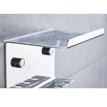 

5 Slots Toilet Supplies No Drilling Strong Loading Self Adhesive Quick Drain Storage Rack Toothbrush Holder Stainless Steel
