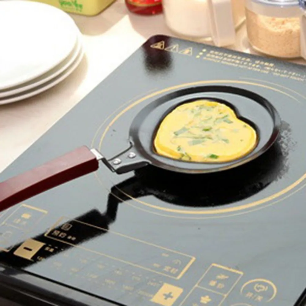 Мини-яичная сковорода, креативная форма для завтрака, сковорода для блинов, антипригарная посуда