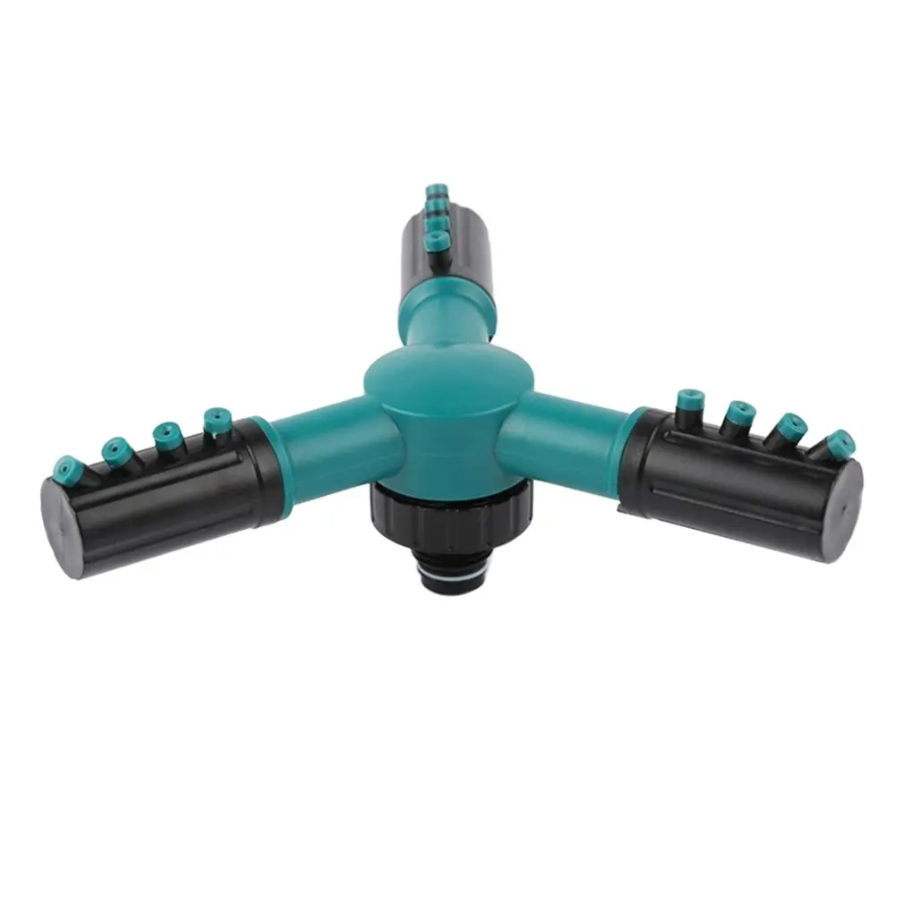

Lawn Garden Irrigation Sprinkler Adjustable Trigeminal Nozzle 360 Degree Rotating Sprinkler for Watering Lawn Plants Flowers