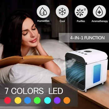

Dropship Desktop Air Cooling Fan Tank Humidifier Purifier Cooler USB Powered Mini Water for Household Stuff Cooling Accessory