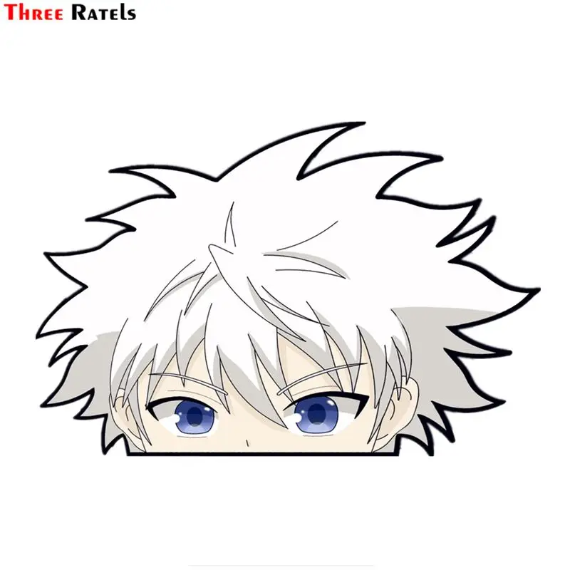 three ratels fc429 b killua hunter peeker cartoon 3d stickers for car anime notebook decal car stickers aliexpress