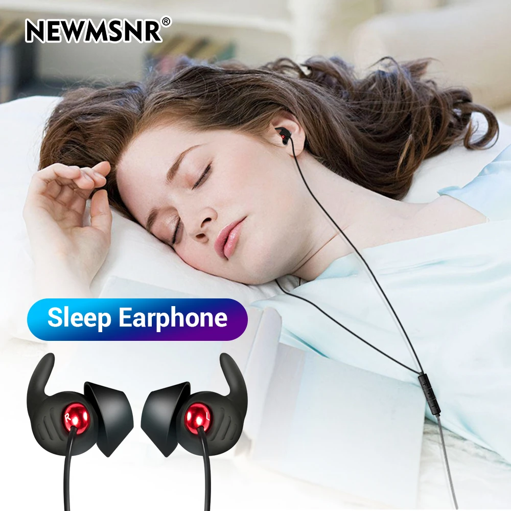 Prelude knijpen Onderscheppen Newmsnr X130 Half In Ear Wired Slaap Koptelefoon, Zachte Siliconen  Ruisonderdrukking Voice Control Oortelefoon, gevlochten Draad Hoofdtelefoon|Headphone/Headset|  - AliExpress