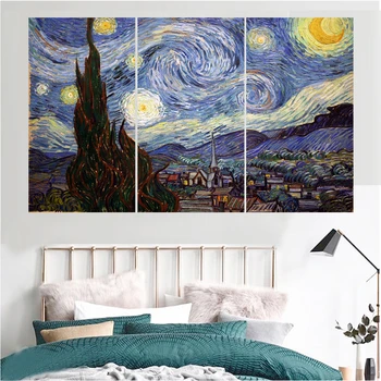 

Van Gogh Classic Sky Famous Paintings Wall Home Decor Portrait Picture Canvas Painting Calligraphy For Living Room Bedroom