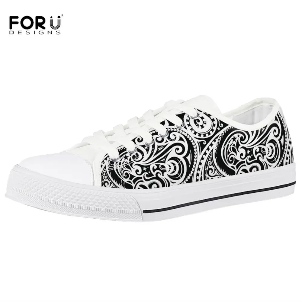 FORUDESIGNS/низкие кроссовки с принтом в виде собачьих лап; Женская Классическая Повседневная обувь; дышащая парусиновая Обувь На Шнуровке; сезон весна-осень - Цвет: Z4519Z39