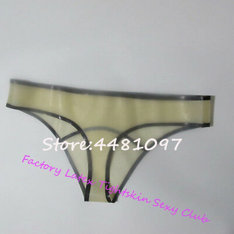 

Sexy Latex Rubber Men G-Strings&Thongs Panties Unique Sheath Shorts Underwear Club Wear sexy panties without Zip