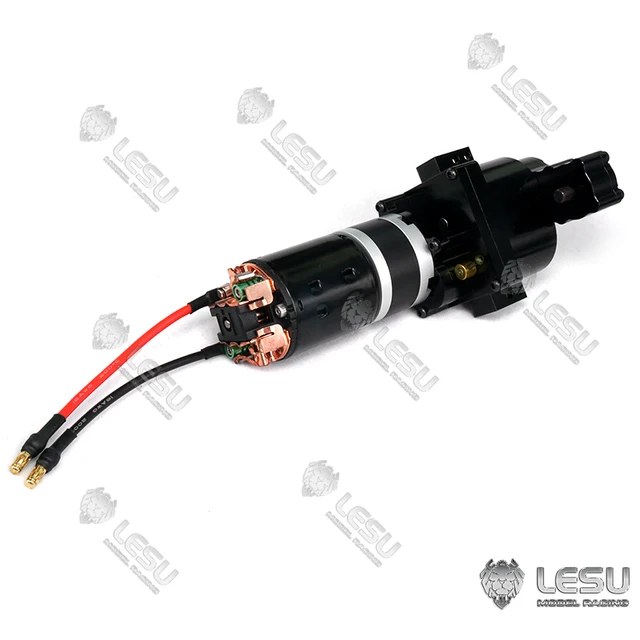 2Speed LESU Metal Transmission Transfer Case 27T Motor Gearbox for 1/14 DIY TAMIYA RC Tractor Truck Dumper Scania Benz VOLVO 6