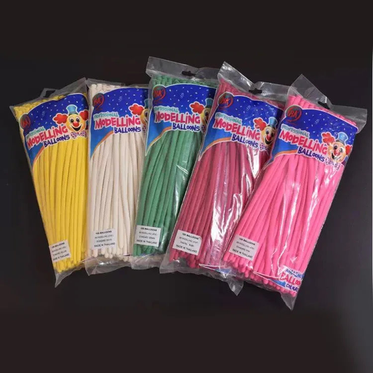 

100pcs/lot Long Magic Balloons Weaving Balloon DIY Birthday Party Decoration Balloon Color Wedding Ceremony Decorations Thicken