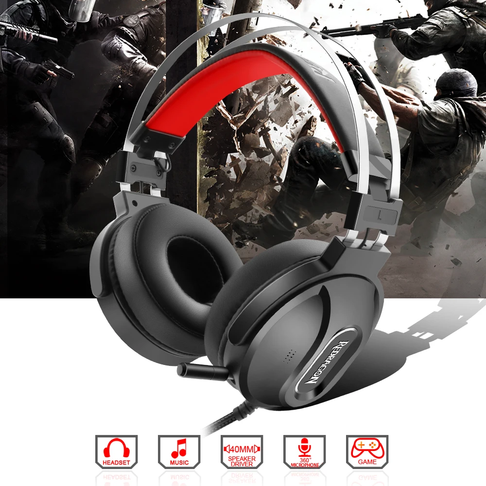  Redragon LADON H990 GAMING HEADSET 7.1 USB Surround PRO Wired Computer Headsets Earphones With Micr