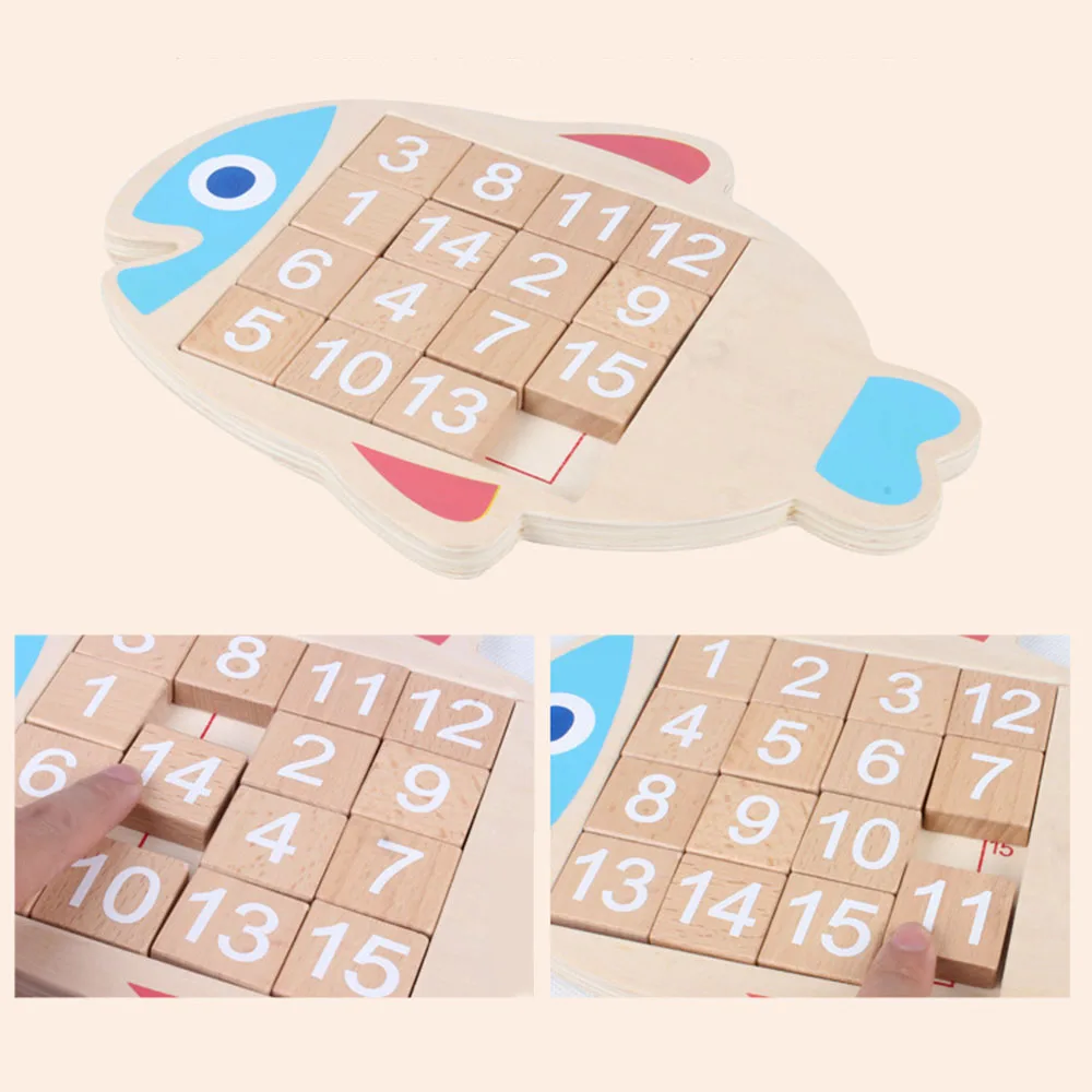 Новая детская математическая игрушка Sudoku деревянная форма рыбы движущиеся блоки цифровые Пазлы игра Babys раннего обучения игрушки подарки Sozzy
