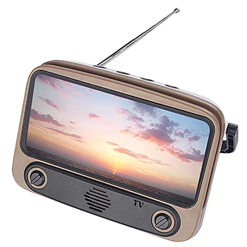 

Retro TV Bluetooth Speaker, Portable TV Shape Speaker, Phone Stand Radio, Handheld Stereo Music Player