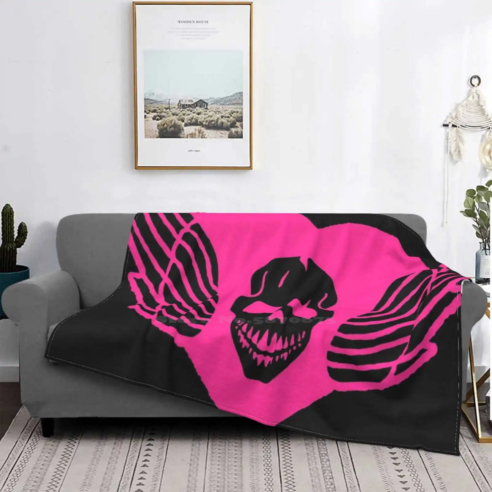 Bret The - Hitman Hart Skull Trend Style Funny Fashion Soft Throw Coperta Stone Cold Stone Cold Steve Austin Attitude Era Jeff