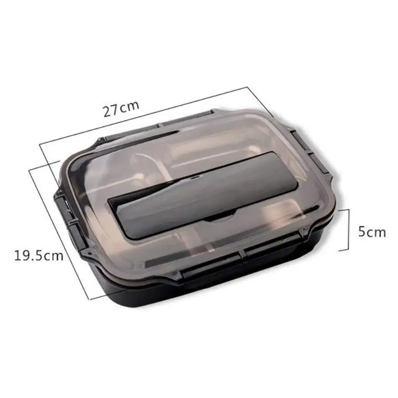 Ланч-бокс из нержавеющей стали,, Ланч-бокс Bento с 4 отделениями, прочная пищевая посуда, контейнер, изоляционная коробка