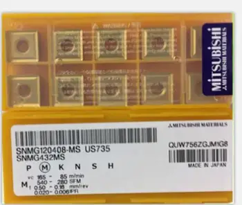 

10PCS/Box New Mitsubishi CNC blade SNMG120408-MS US735