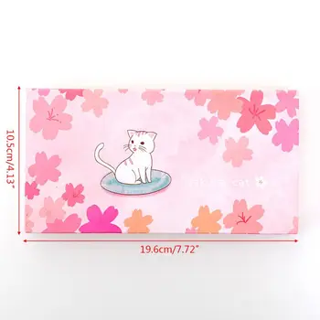 

Sakura Cat Sticky Note Notepad Memo Pad Diary Reminding Plan Schedule Stationery Q6PA
