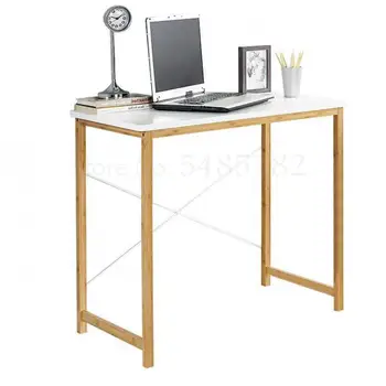 

Simple small desk modern solid wood office dormitory learning writing desk desktop computer chair table home