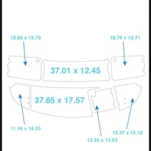 2007 Chaparral 210 SSI плавающий шаг и транцевая площадка лодка EVA Тиковый настил 1/" 6 мм