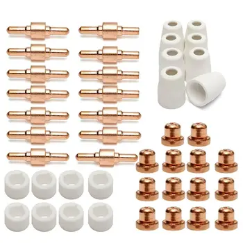 

1Set Consumables Extended TIP Nozzle Electrode For PT31 LG40 Torch CUT-50D Air Plasma Cutting Cutter