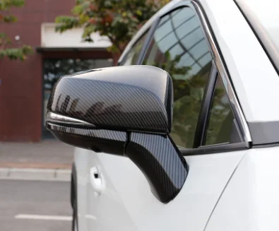 carbon full set ABS хромированное боковое зеркало заднего вида для Toyota RAV 4 для RAV4, боковое зеркало, декоративная отделка, автомобильные аксессуары - Цвет: carbon full set