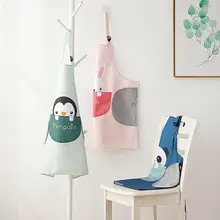

Adjustable Waterproof Cartoon Apron Printed Anti-greasy with Hand Towel Pocket