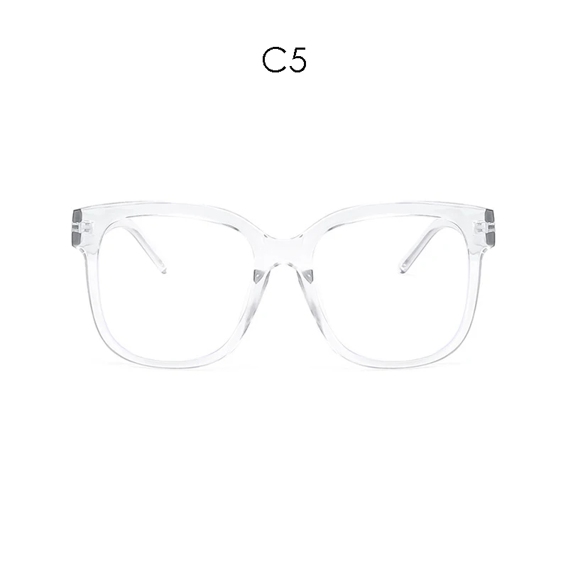 iboode Oversized Anti Blue Ray Glasses Retro Women Men Computer Protection Optical Spectacle Transparent Myopia Eyeglasses Frame