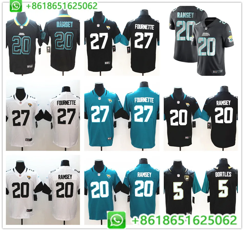 Мужские рубашки Jacksonville Jalen Ramsey Leonard Fournette Blake Bortles Vapor Untouchable Limited из Джерси BHR01