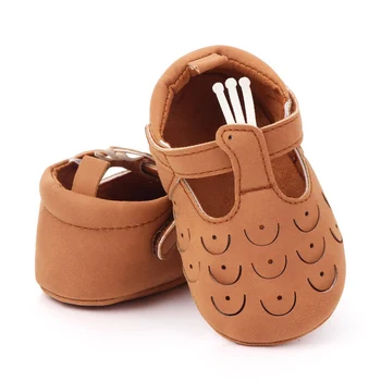 

New Baby Girls First Step Shoes Baby Moccasins Soft Bottom Non-slip Toddler First Walkers Baby Booties Girls PU leather Shoes