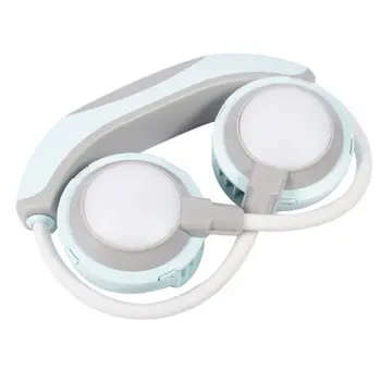 

Portable Personal Colorful LED Neckband Neck Hanging Dual Cooling Mini Fan USB